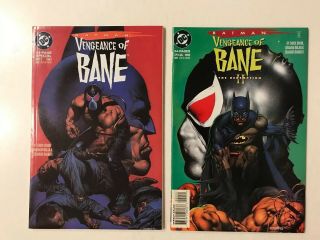 Batman: Vengeance Of Bane 1,  2 (1993 95 Dc) 1st App Bane,  Knightfall 1st Print