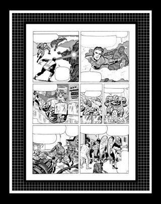 Jack Kirby Fantastic Four 28 Rare Production Art Pg 11 Monotone
