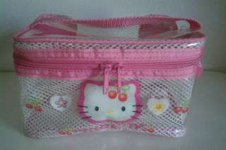 Rare Vintage 1999 Hello Kitty Cosmetic Travel Case Bag Japan