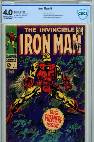 Iron Man 1 1968 Cgc/cbcs 4.  0 Off White/white Origin Retold