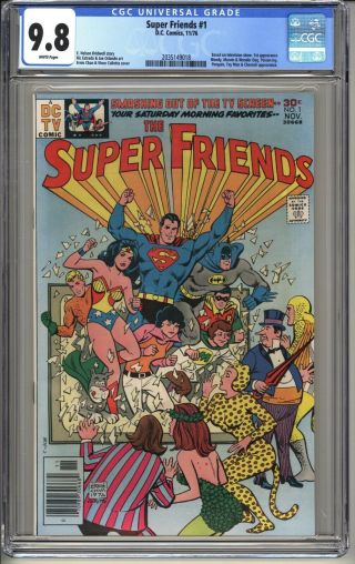 Friends 1 Cgc 9.  8 Wp Nm/mt Dc Comics 11/76 Batman Superman Wonder Woman