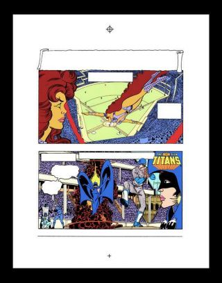 George Perez Teen Titans 21 Rare Production Art Pg 1