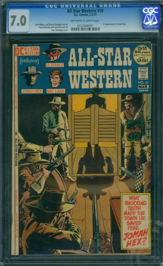 All - Star Western 10 Cgc 7.  0 - Ow/w Pages