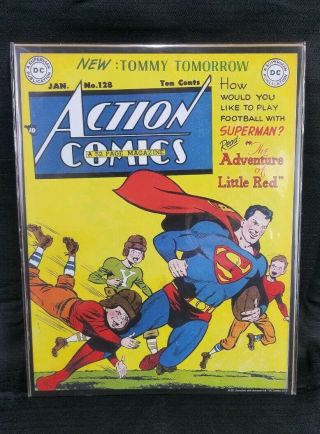 Vintage Dc Comics Series 11 " X 14 " Poster Prints Superman Action Comics No.  128