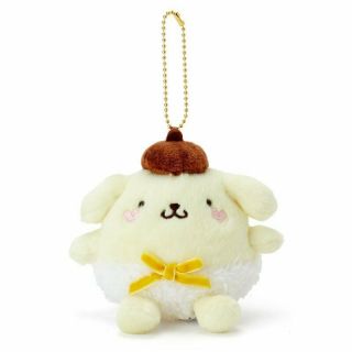 Pom Pom Purin Plush Mascot Holder Keychain Angel Sanrio Japan 2019