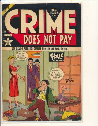Crime Does Not Pay 105 - In Pop G/vg Cond.