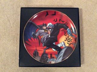 Dc Warner Bros Collectors Plate Batman Animated Two Face 1107 -