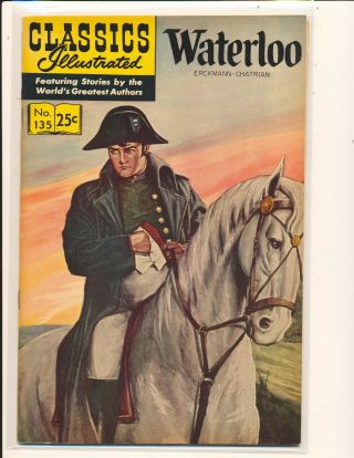 Classics Illustrated 135 Hrn (166) - Waterloo Vf,  Cond.