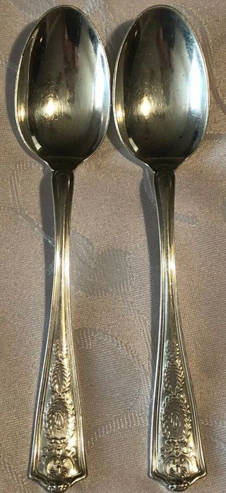 2 Winthrop By Tiffany & Co Sterling Silver 5 - 5/8” Teaspoon Spoon Monogram 2
