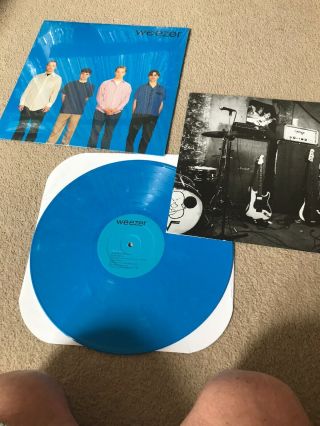 WEEZER - BLUE ALBUM.  ULTRA RARE BLUE VINYL LP. 5