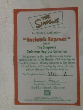 Simpsons Christmas Express,  Geriatric Express,  2122A, 5