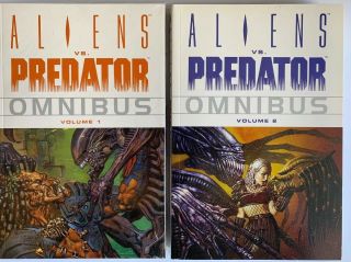 Complete Dark Horse Aliens Vs Predator Omnibus Graphic Novels 1 2 Unread