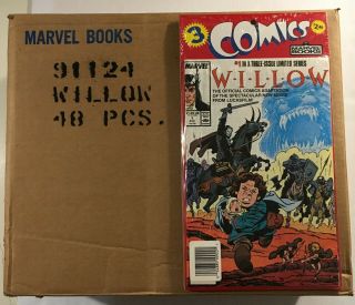 Case Of 48 Marvel Comics Willow 3 - Packs 1988 Deal Never Opened Look