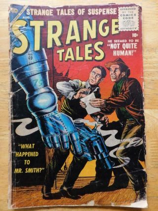 1956 Marvel - Strange Tales 49 - Horror Sci - Fi - Pre - Hero - Gd Minus 1.  8