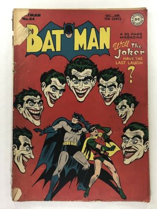 Batman 44 (dc,  1947,  Golden Age,  Bob Kane,  The Joker)