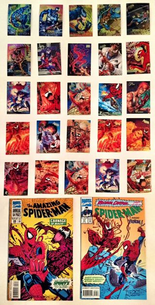Spider - Man Annual 28 Carnage & Maximum Carnage 37,  Trading Cards