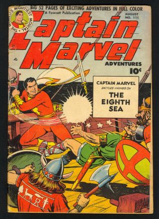 Captain Marvel Adventures 111 - Fawcett (1950) - The Eighth Sea - Golden Age