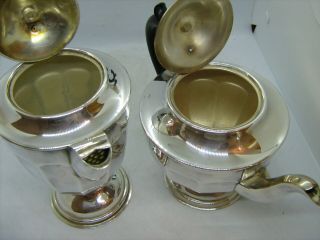 Vintage 4 piece silver plated A1 Sheffield tea / coffee set scalloped sides 5