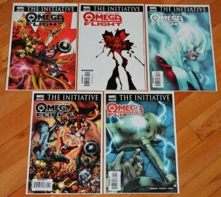 Omega Flight 1 - 5 Complete By Oeming & Kolins,  The Initiative,  Beta Ray Bill