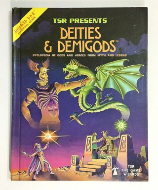Deities & Demigods Cthulhu And Melnibonean Tsr Ad&d 144 Pages 1980 1st Ed Euc