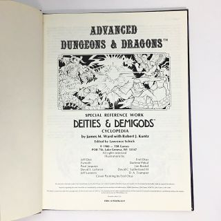 Deities & Demigods Cthulhu and Melnibonean TSR AD&D 144 Pages 1980 1st Ed EUC 3