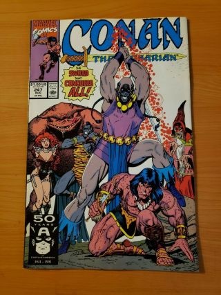 Conan The Barbarian 247 Direct Market Edition Near Nm 1991 Marvel