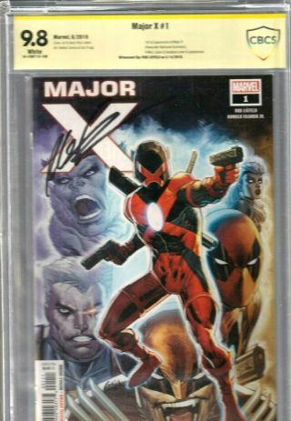 Major X 1 Cbcs 9.  8 Signed By Rob Liefeld