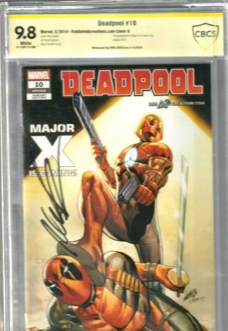 Deadpool 10 Cbcs 9.  8 Signed By Rob Liefeld Cover A