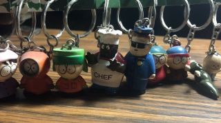 Vintage 1998 South Park Key Chain Comedy Central Fun 4 All set 3
