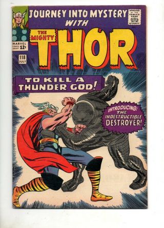 Journey Into Mystery 118 Thor 1 St App The Destroyer Vf 8.  0 1965