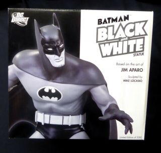 Batman Black And White Jim Aparo Mini Statue 2008 Dc 1st Release Amricons
