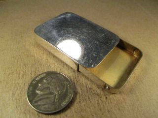 Antique Sterling Silver Pill Or Trinket Box,  R Blackinton & Co,  27.  6g