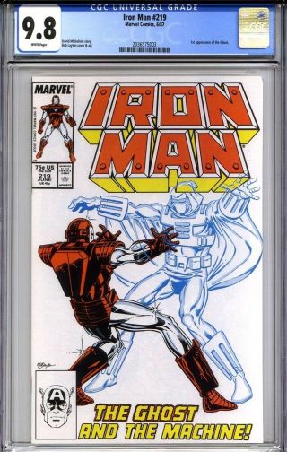 Iron Man 219 Cgc 9.  8 (1st Appearance Of Ghost) Ant - Man & Wasp