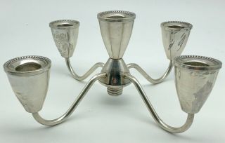 Vintage Duchin Sterling Silver 5 Light Candle Candelabra Top 487g Weighted