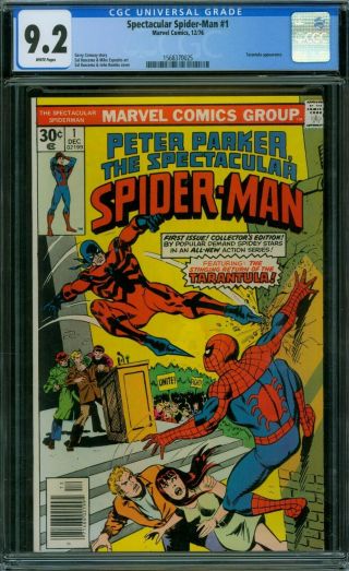 Spectacular Spider - Man 1 Cgc 9.  2 - White Pages -