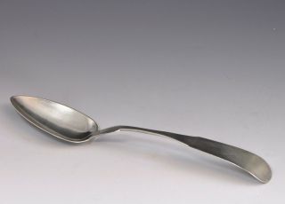 R H Bailey American Coin Silver Tablespoon Serving Spoon Woodstock Vt 1837 - 80