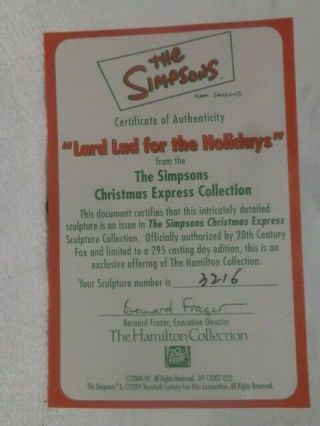 Simpsons Christmas Express,  Lard Lad For The Holidays,  3216, 7