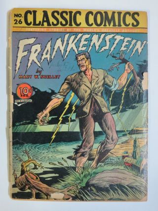 Classic Comics 26 Frankenstein 1st Ed Hrn 26 Fr Comics Book