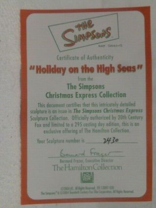 Simpsons Christmas Express,  Holiday On The High Seas,  2430, 7