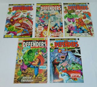 The Defenders Marvel Comic Book 7 8 9 10 11 Thor Iron Man Silver Surfer Hawkeye