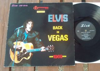 Elvis Presley Back In Vegas August 1969 Lp On Lisa Records