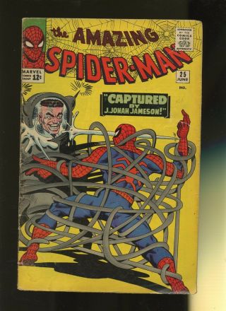 Spider - Man 25 Gd 2.  0 1 Book Marvel 1st Spencer Smythe & Spiderslayer