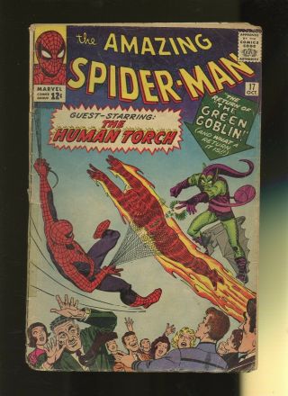 Spider - Man 17 Fr/gd 1.  5 1 Book Marvel Return Of Green Goblin,  Parker