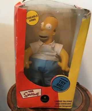 The Simpsons Homer Simpson Large Motion Talking Dancing Toy Doll Figure 2002