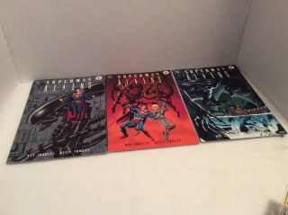 Dark Horse / Dc Comics Superman Aliens 1 - 3 Full G/n Set Jurgens 1995