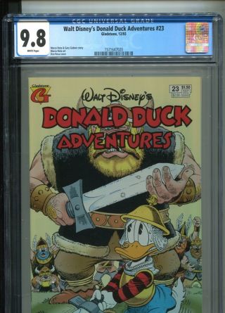 Walt Disney’s Donald Duck Adventures 23 Don Rosa Cover Best & Only Cgc Nm/m 9.  8