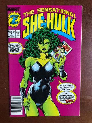 The Sensational She - Hulk 1 (1989) 9.  2 Nm Marvel Key Issue Comic Book