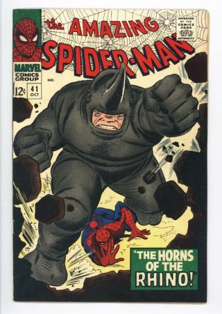 Spider - Man 41 Vol 1 Near Perfect 1st Appearance Of The Rhino