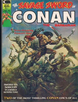 The Savage Sword Of Conan 1 (aug 1974,  Marvel)