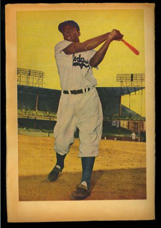 Jackie Robinson 6 Photo Cover Golden Age Fawcett Comic 1952 VG 2